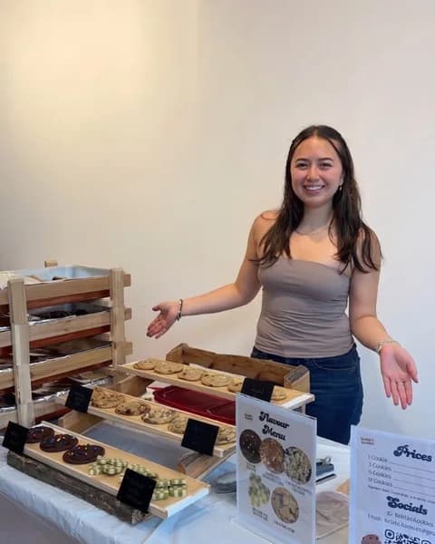 Krista at her market table in the Distillery District